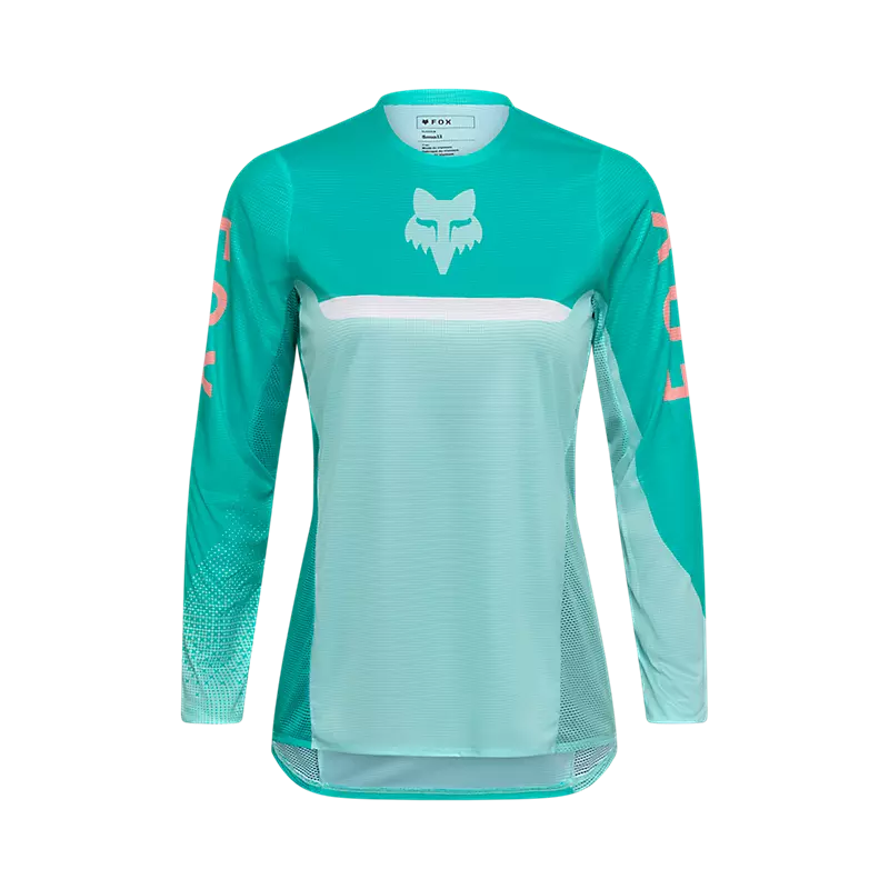 WOMEN'S FLEXAIR FRACTURE JERSEY (Aqua) | Fox Racing