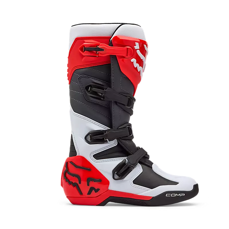 COMP BOOT (White/Flo Red) | Fox Racing
