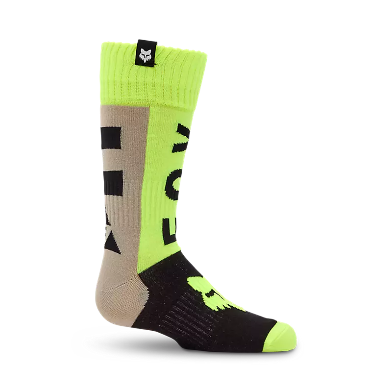 YOUTH 180 COLLECT SOCK (Grey/Yellow) | Fox Racing