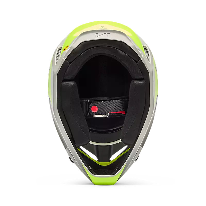YOUTH V1 COLLECT HELMET (Grey/Yellow) | Fox Racing
