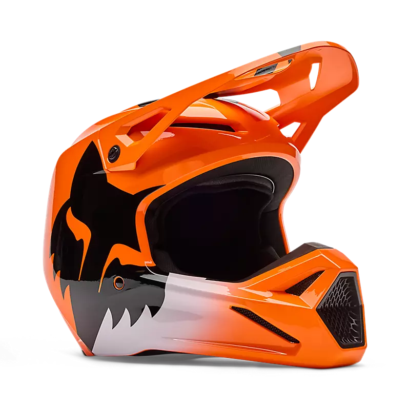 V1 SHIELD HELMET (Flo Orange) | Fox Racing