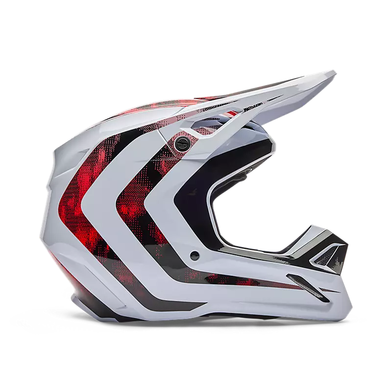 V1 KAIROS HELMET (White/Flo Red) | Fox Racing