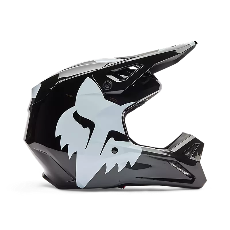 YOUTH V1 SHIELD HELMET (Black) | Fox Racing
