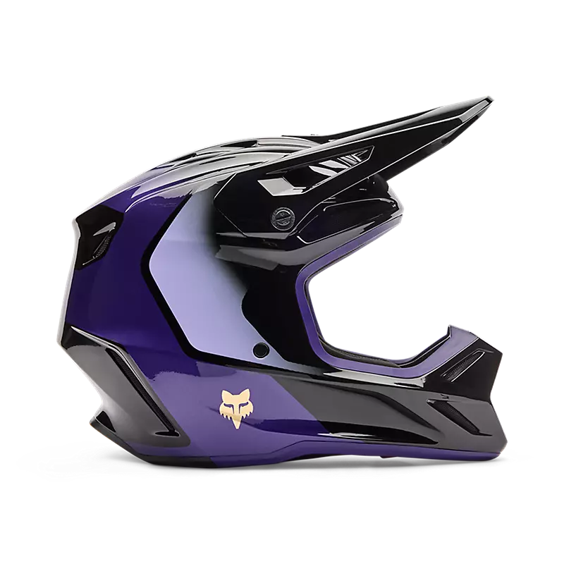 V3 DRIP HELMET (Black/Purple) | Fox Racing