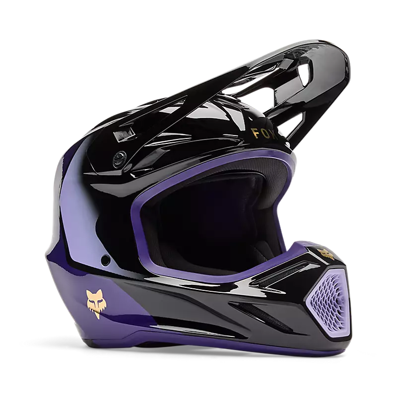 V3 DRIP HELMET (Black/Purple) | Fox Racing