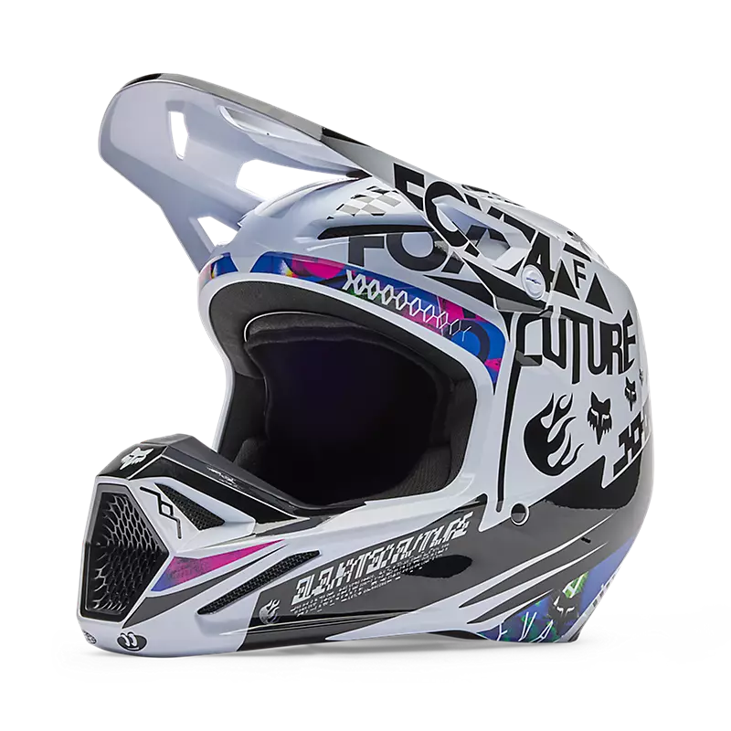 V1 IMAGE COSMO HELMET (Black/White) | Fox Racing