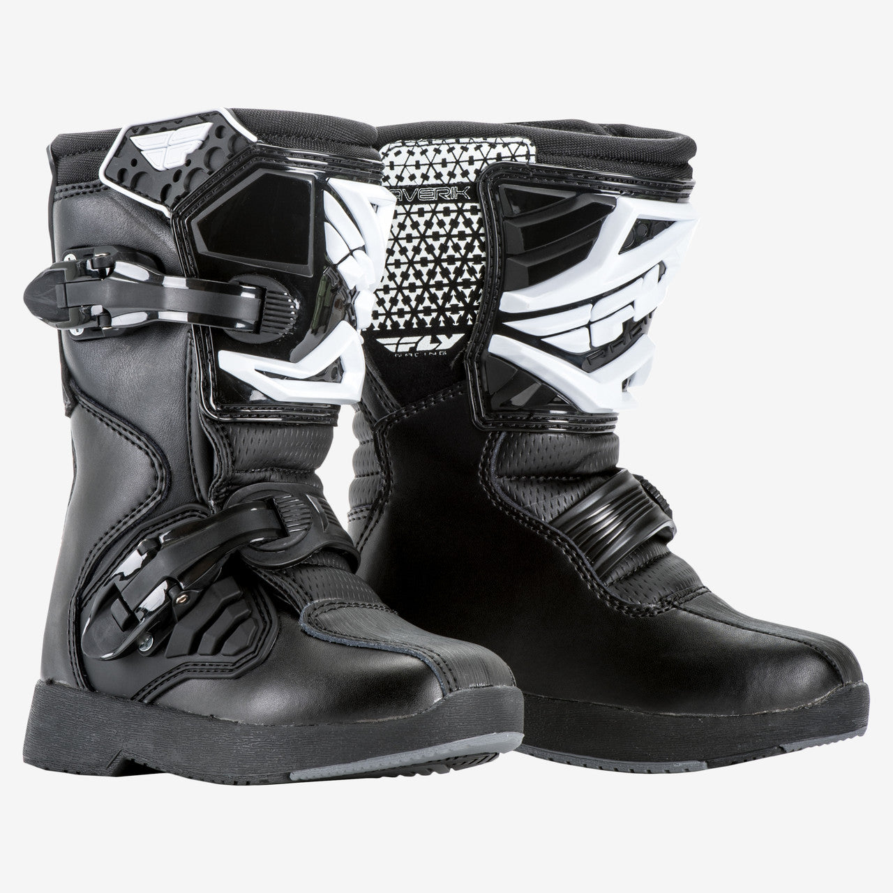 KIDS MAVERIK BOOTS (Black) | FLY RACING