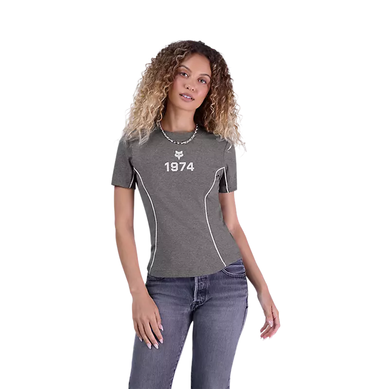 W MOTO-X FITTED TEE (Heather Graphite) | Fox Racing