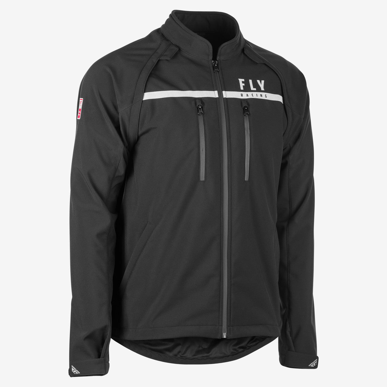 PATROL SOFTSHELL JACKET (Black/White) | FLY RACING