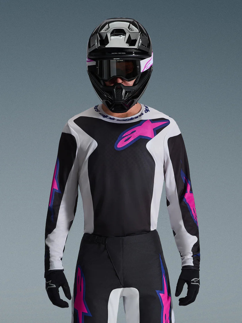 FLUID GRID JERSEY (Black/Grey/Purple) | ALPINESTARS