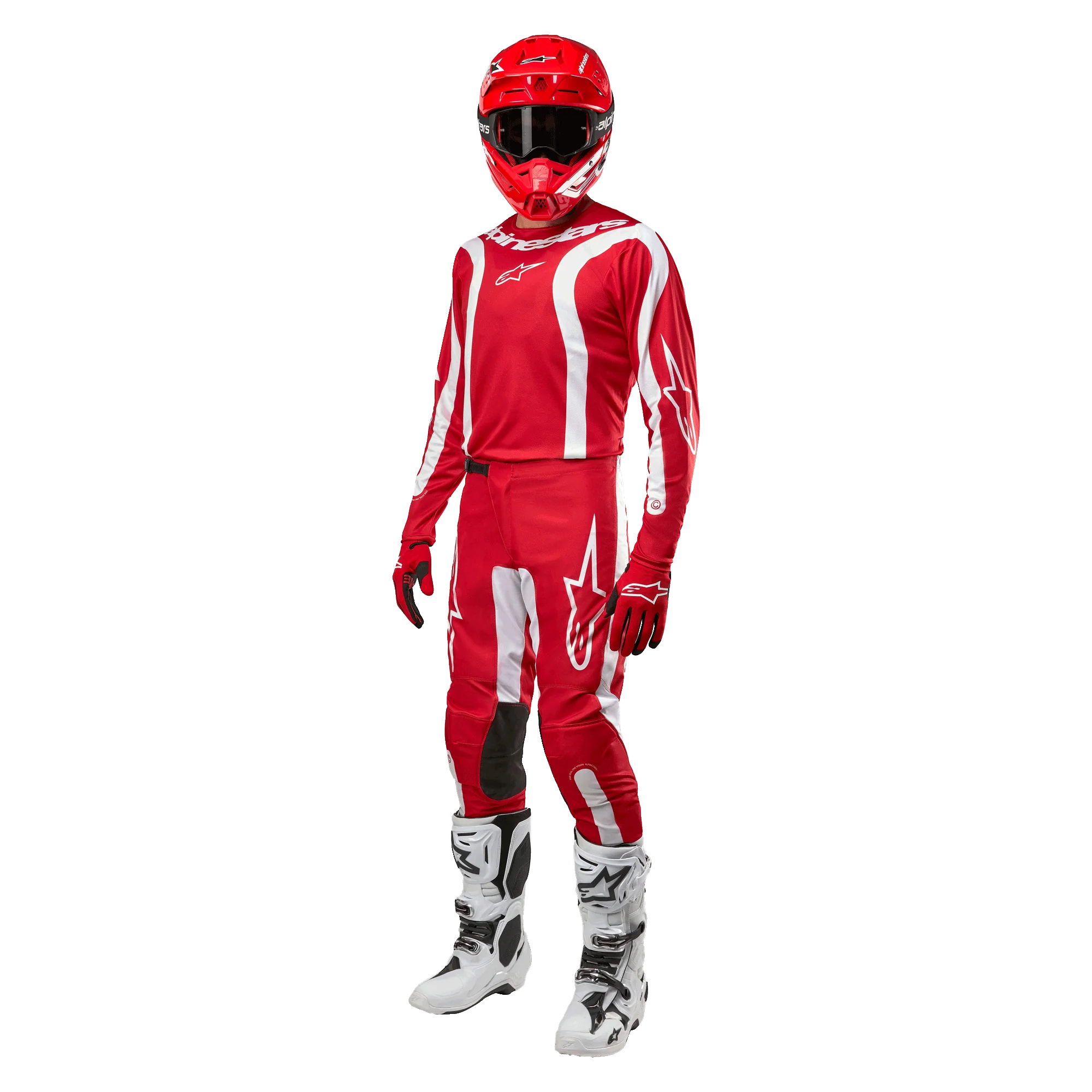 MEN'S MX JERSEY F-LURV (Red/White) | Alpinestars