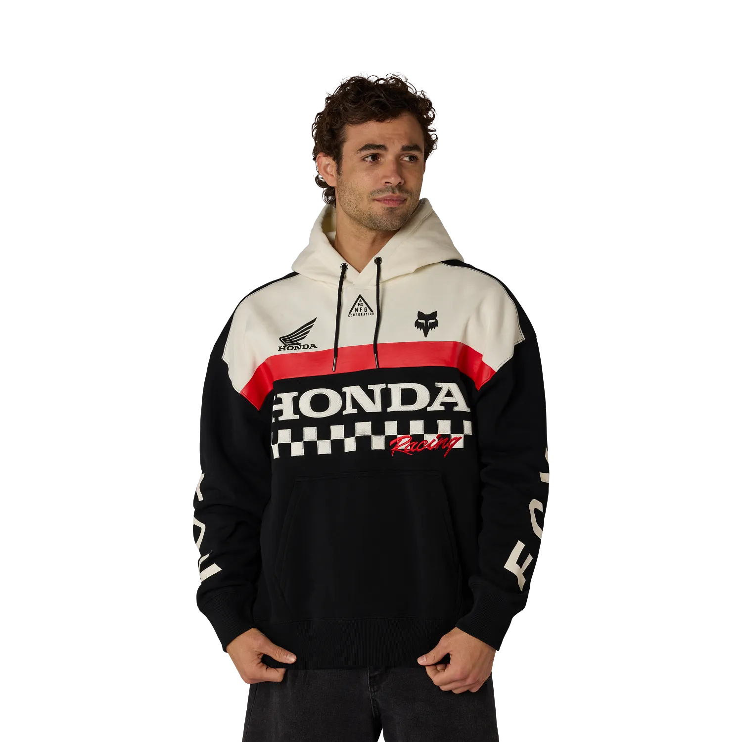 HONDA HEAVYWEIGHT FLEECE PULLOVER (Black) | Fox Racing