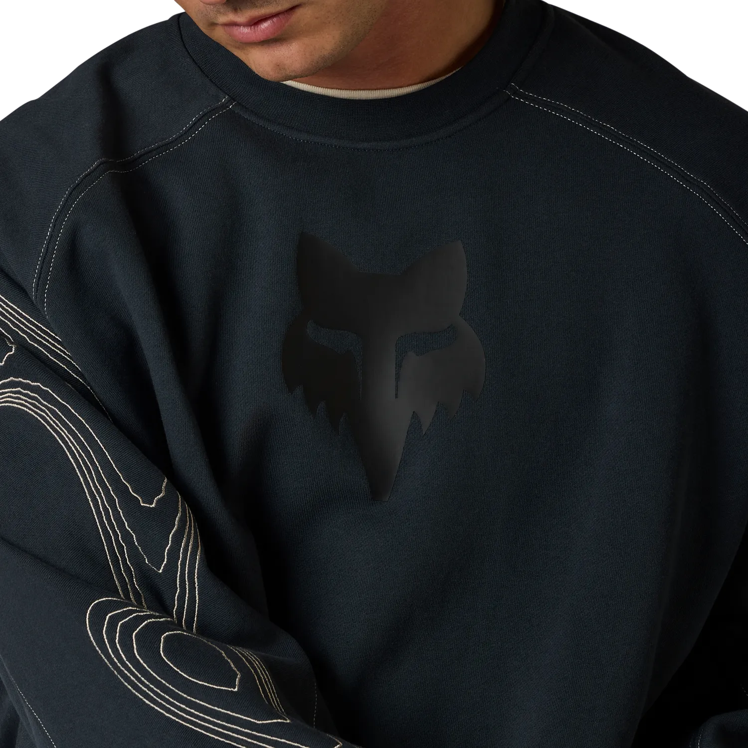 VISION FLEECE CREWNECK (Galaxy Blue) | Fox Racing