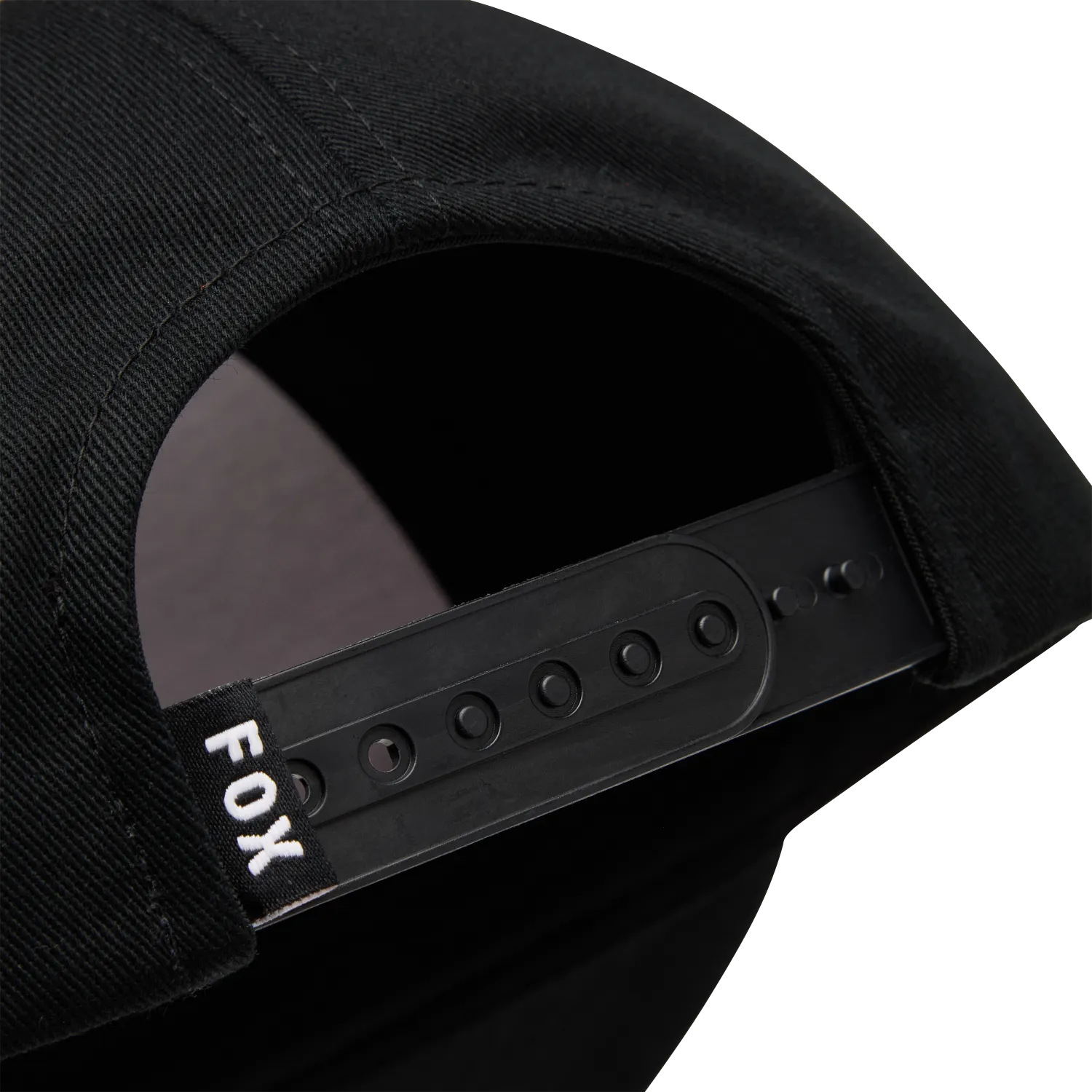 Close-up of the adjustable snapback of the YTH ICON SNAPBACK HAT (BLK) showcasing quality craftsmanship.