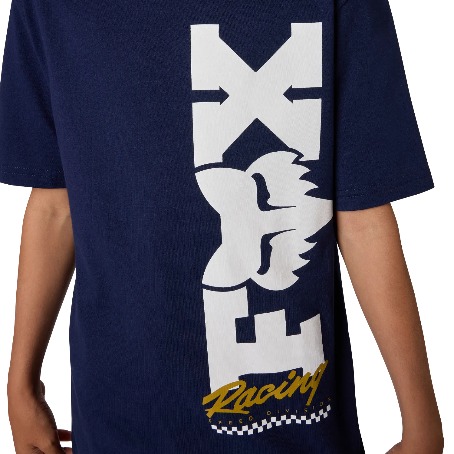 YTH CHECKER SS TEE (Navy) | Fox Racing