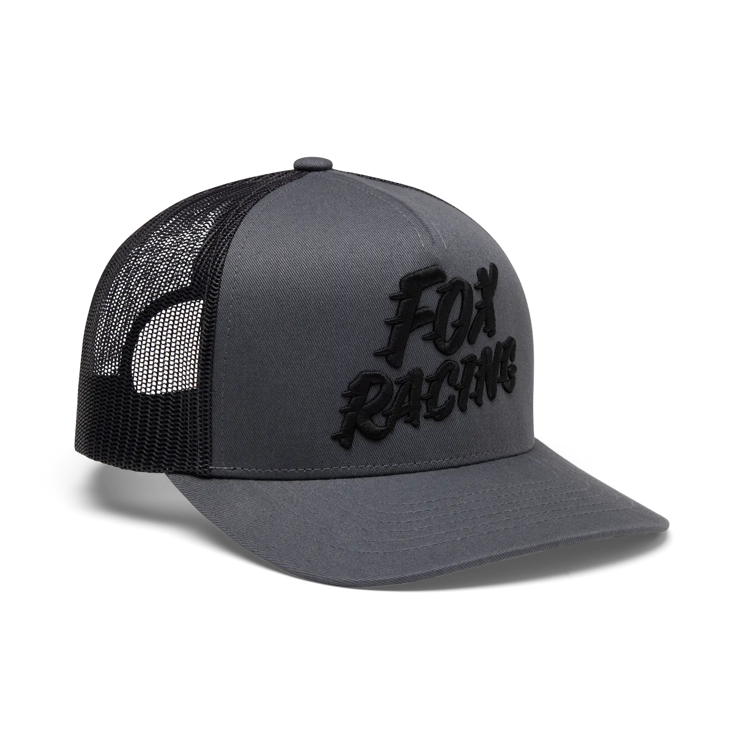 SPEED MESH TRUCKER HAT (PTR) in gray with mesh back, featuring 3D raised embroidery for stylish adventures.