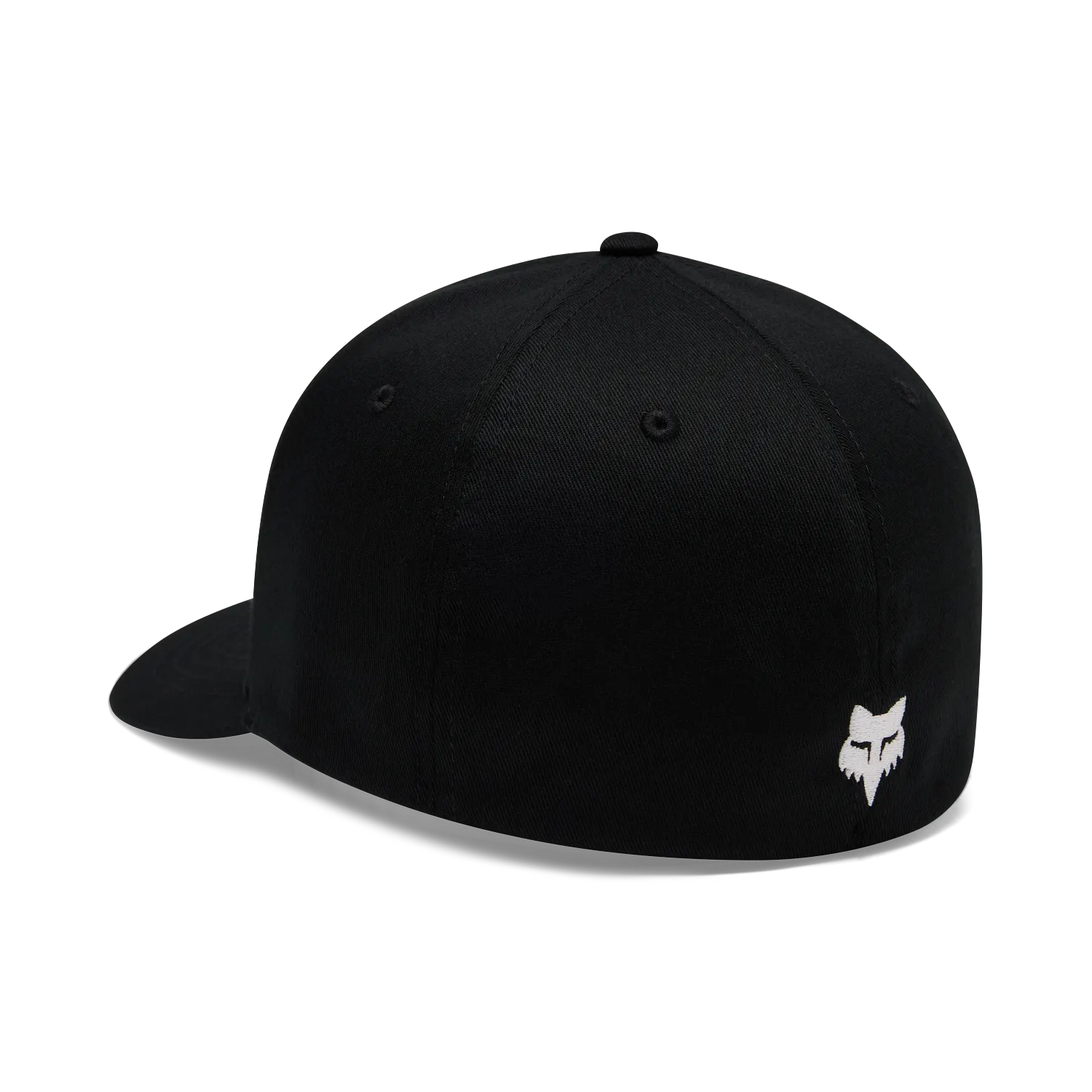 ICON FLEXFIT HAT (Black) | FOX RACING showcasing the back view with embroidered logo, perfect for daily wear.