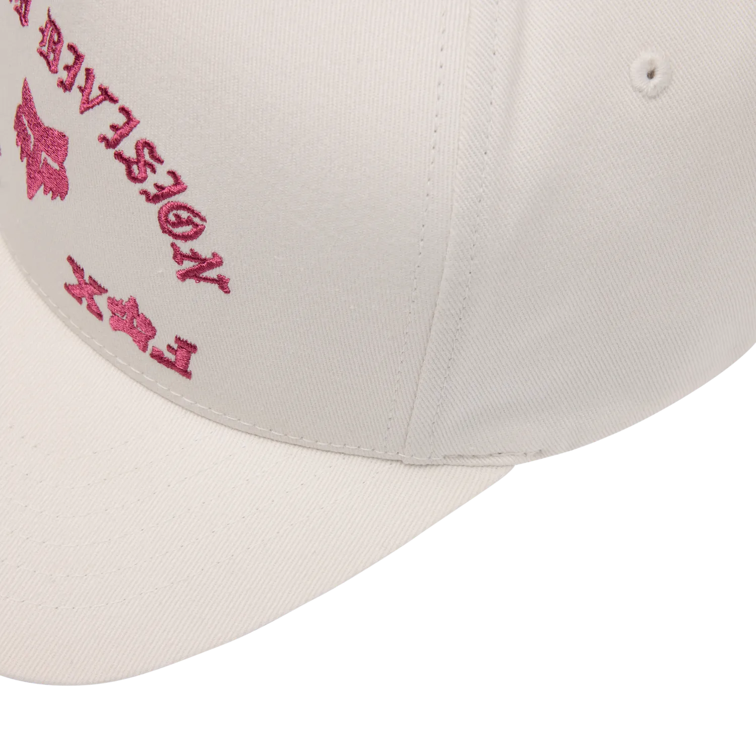 ICON FLEXFIT HAT (Off White) | FOX RACING showing curved brim and embroidered logo detail.