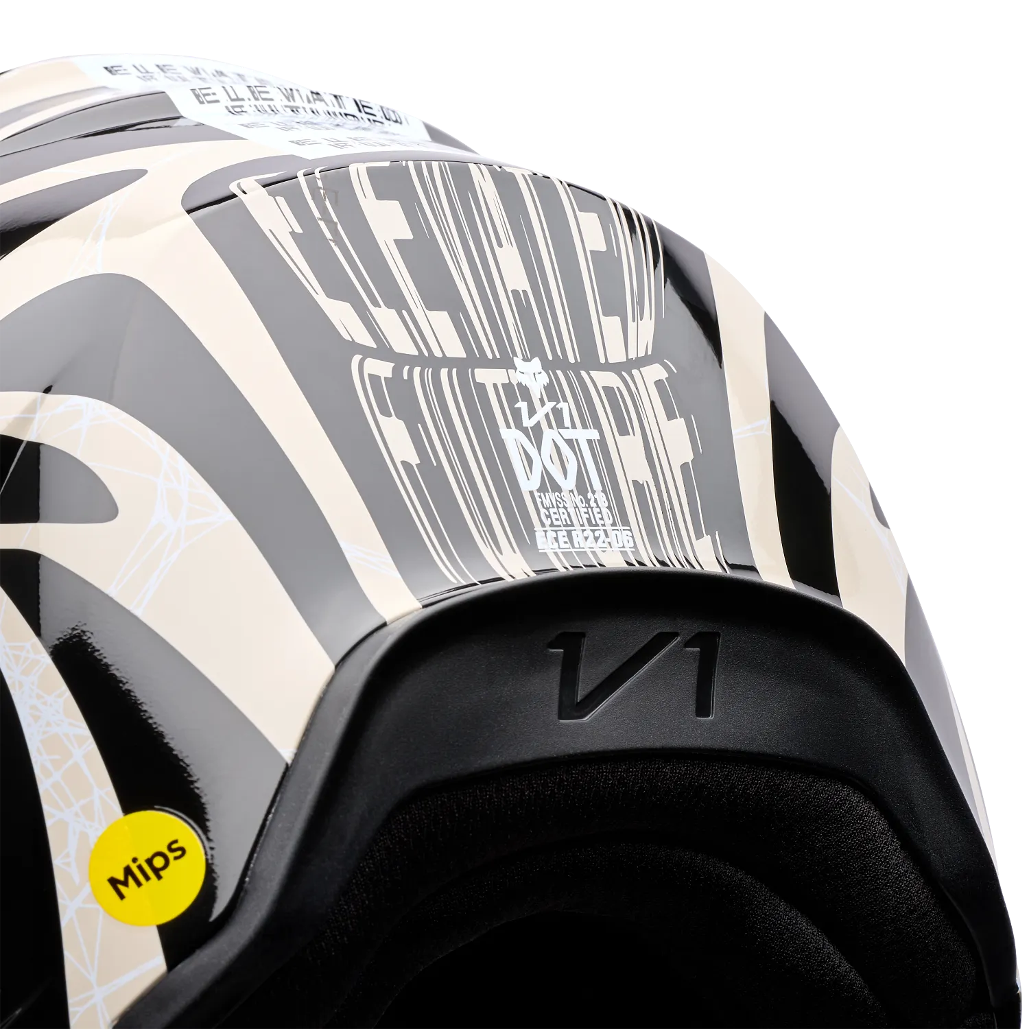 YOUTH V1 DIFFUSE SE HELMET (BLK) | FOX RACING