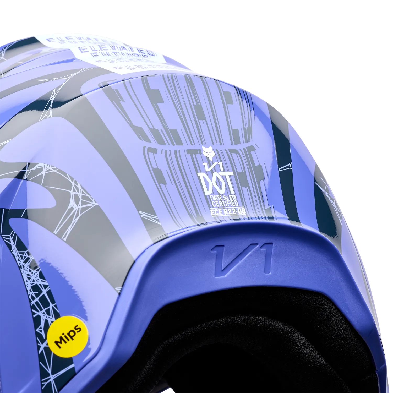 V1 DIFFUSE SE HELMET (PUR DOVE) | FOX RACING