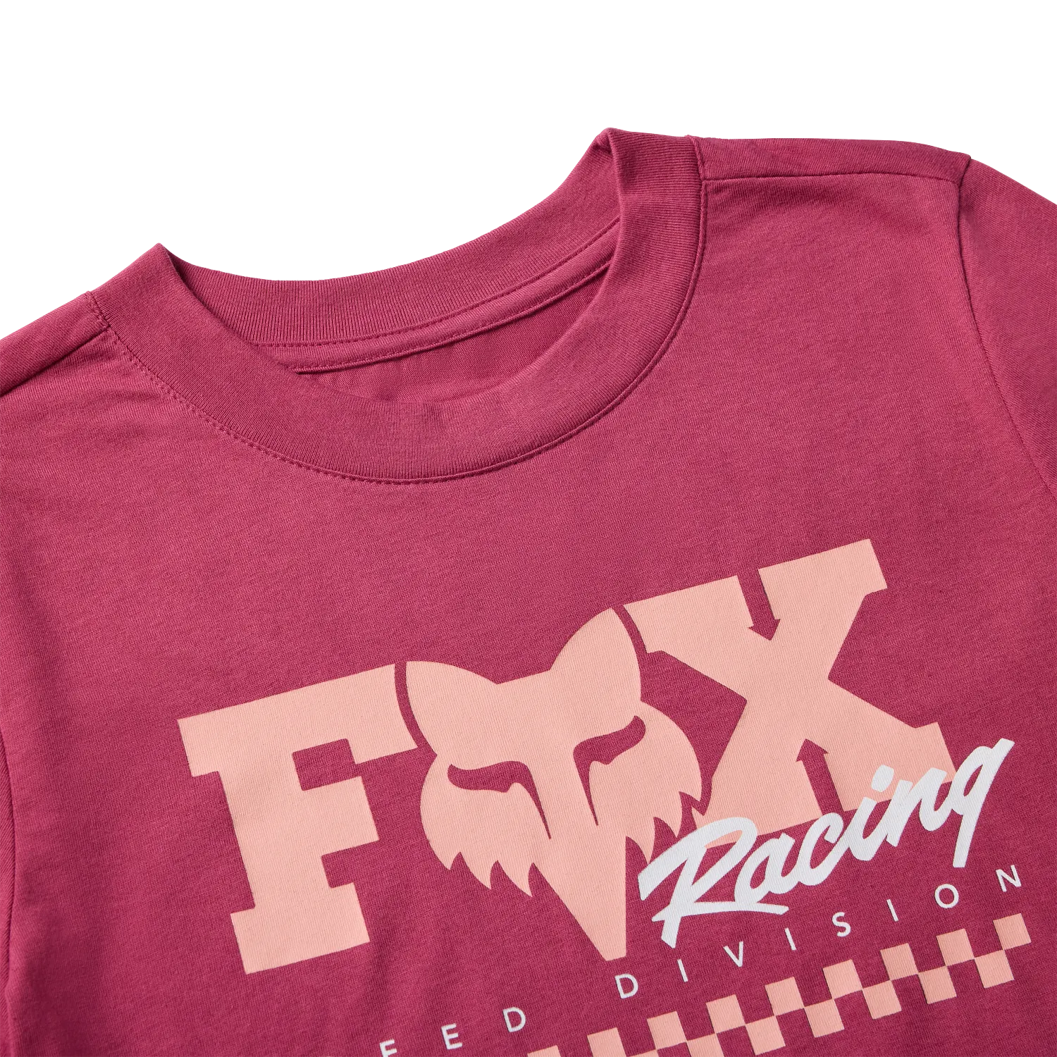 WOMEN'S CHECKER SS BABY TEE (BRRY) | Fox Racing