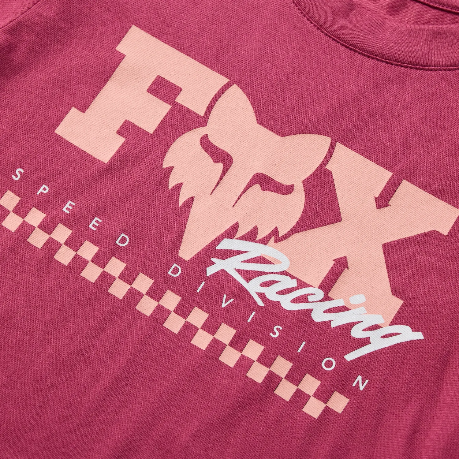 WOMEN'S CHECKER SS BABY TEE (BRRY) | Fox Racing