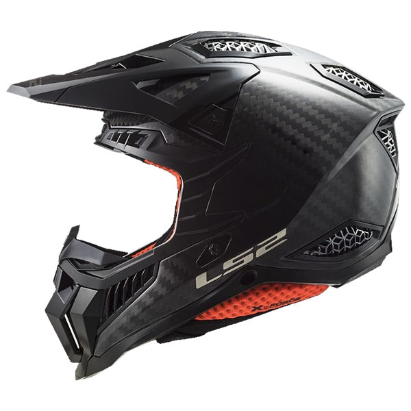 X-FORCE CARBON OFF ROAD HELMET (Solid Carbon) | LS2