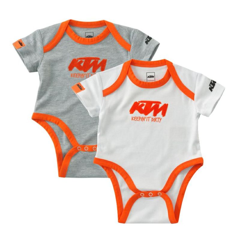 BABY BODY SET (White/Grey) | KTM