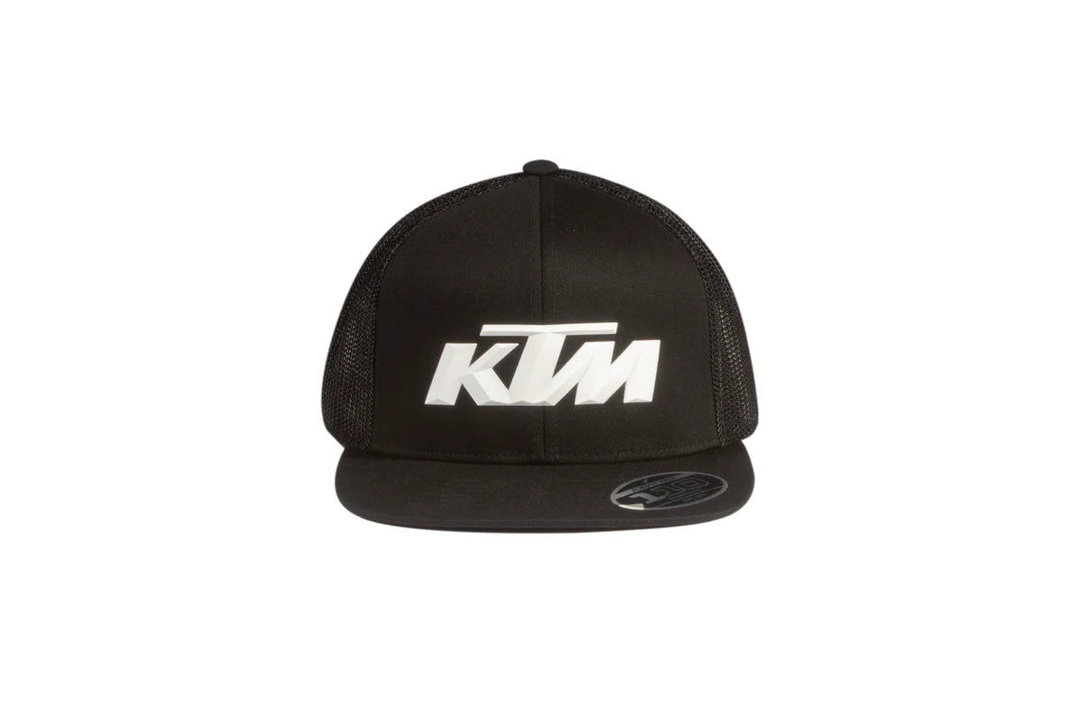 LOGO TRUCKER CAP BLACK