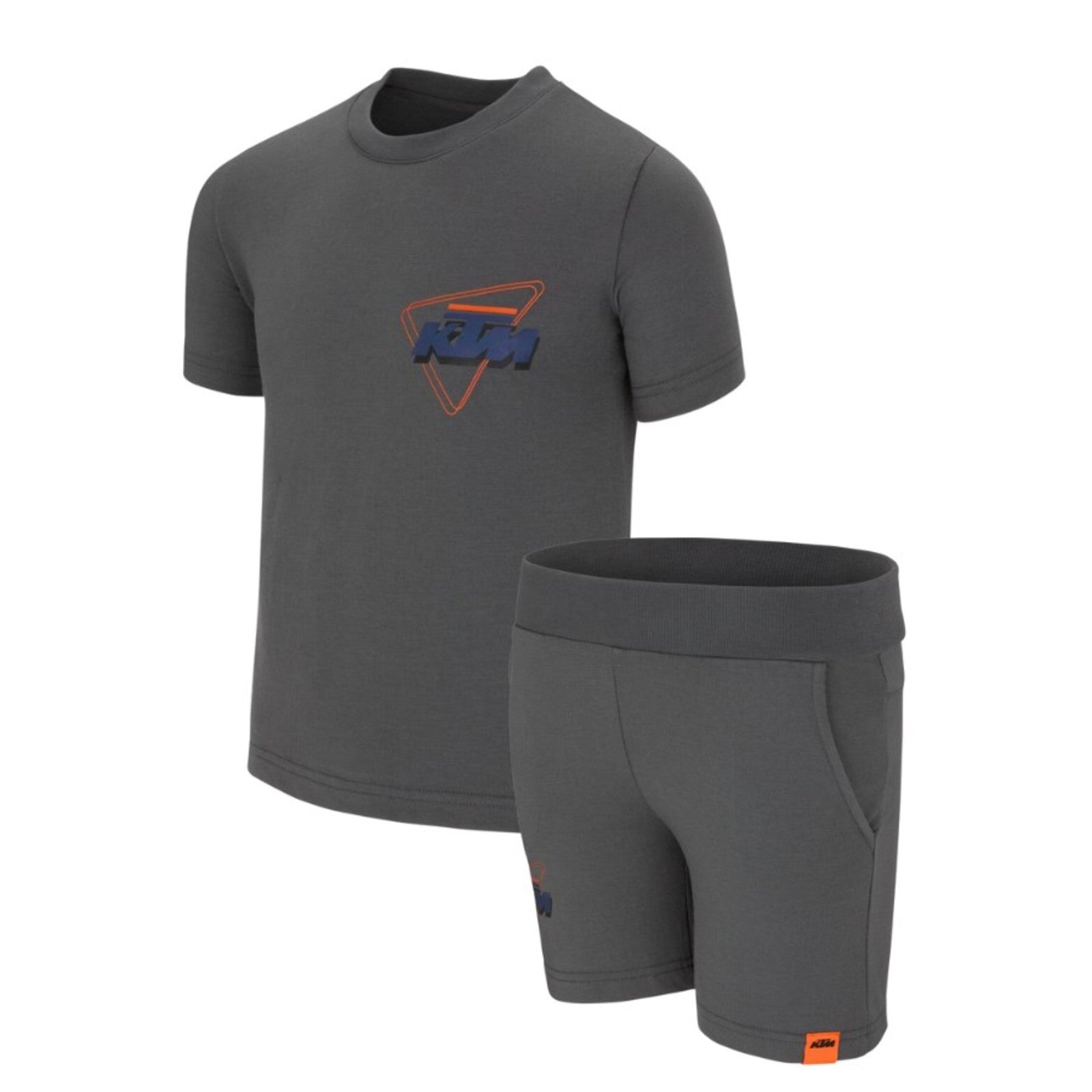 KIDS HERO SET T-SHIRT/SHORTS (Grey) | KTM