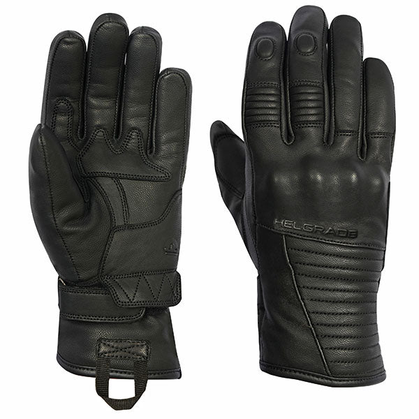 WOMEN'S LOREN WATER RESISTANT LEATHER GLOVE (Black) | Helgrade