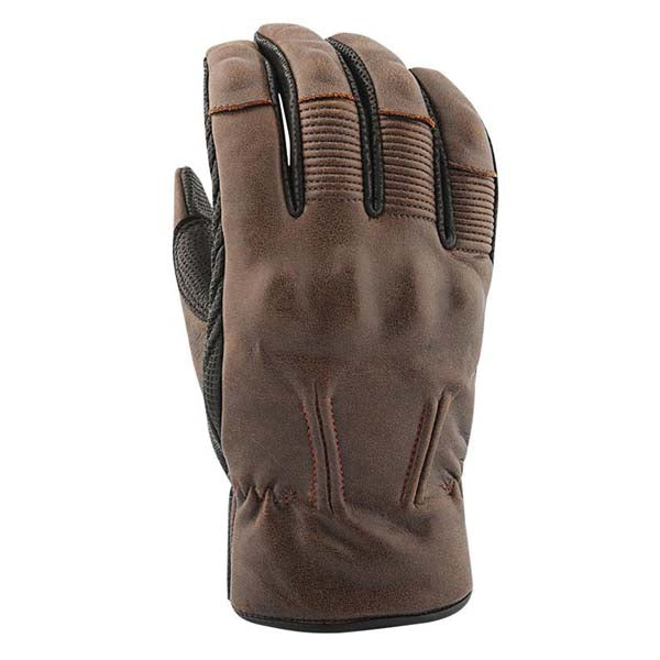 MEN'S GASTOWN LEATHER GLOVES (Dark Brown) | Joe Rocket