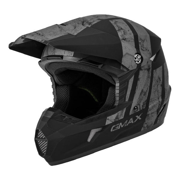 ADULT MX46 DOMINANT MX HELMET (Matte Black/Grey) | Gmax