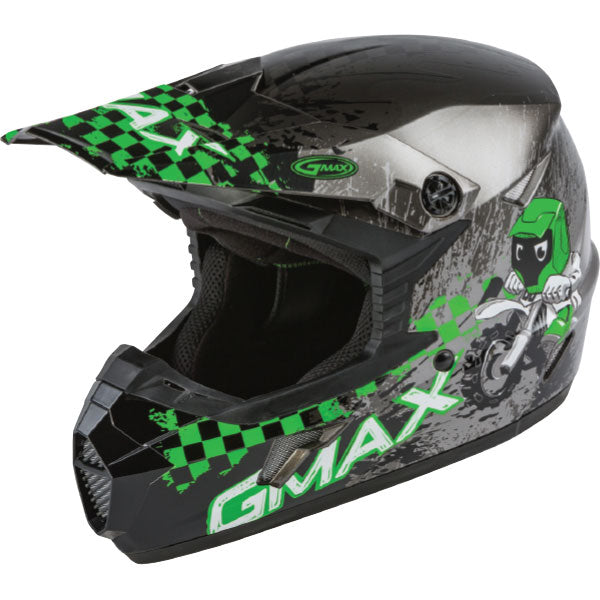 YOUTH MX46Y ANIM8 YOUTH MX HELMET (Green) | Gmax