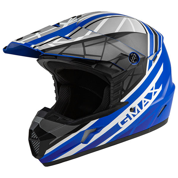 YOUTH MX46 MEGA MX HELMET (Blue/Black/White) | Gmax