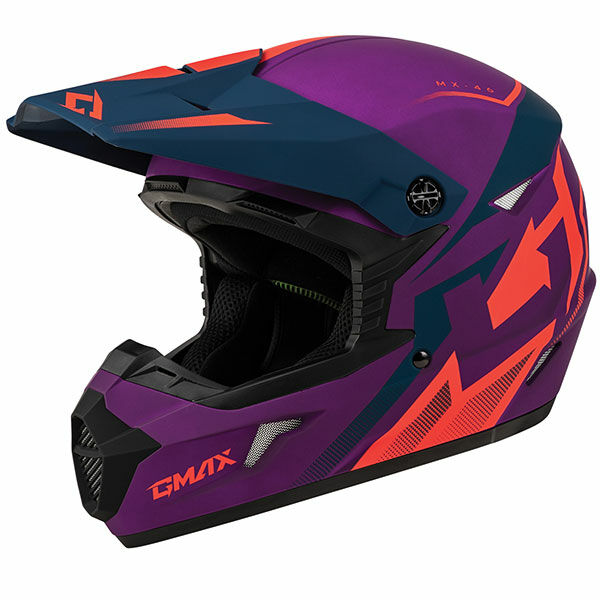 YOUTH MX46 COMPOUND MX HELMET (Matte Purple) | Gmax