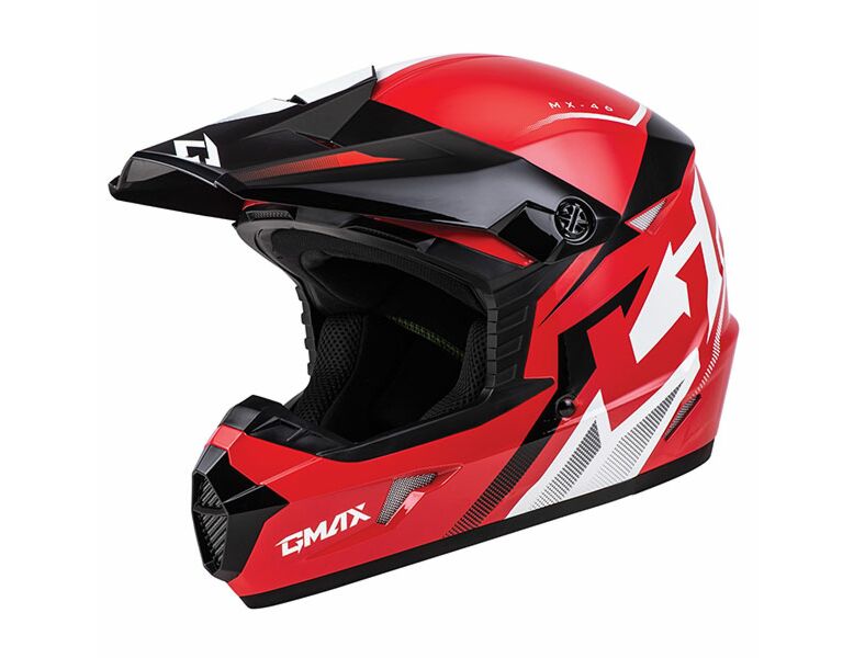 ADULT MX46 COMPOUND MX HELMET (Red) | Gmax