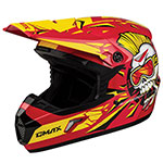 MX46Y UNSTABLE YOUTH MX HELMET (Red/Yellow) | Gmax