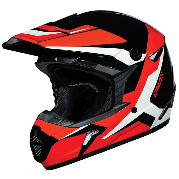 MX46 CYCLUS MX HELMET (Black/Red) | GMAX