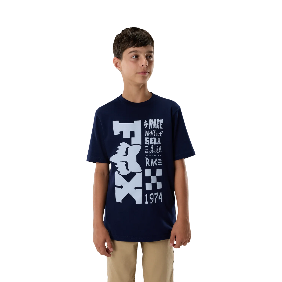 YOUTH BEND SS TEE (NVY) | FOX RACING