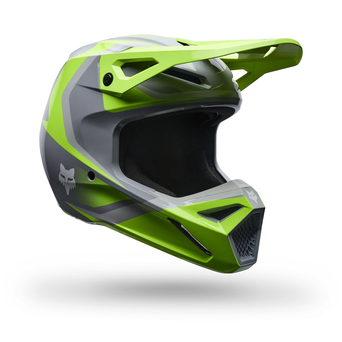 YOUTH V1 FRAME HELMET (GREY/YELLOW) | FOX RACING