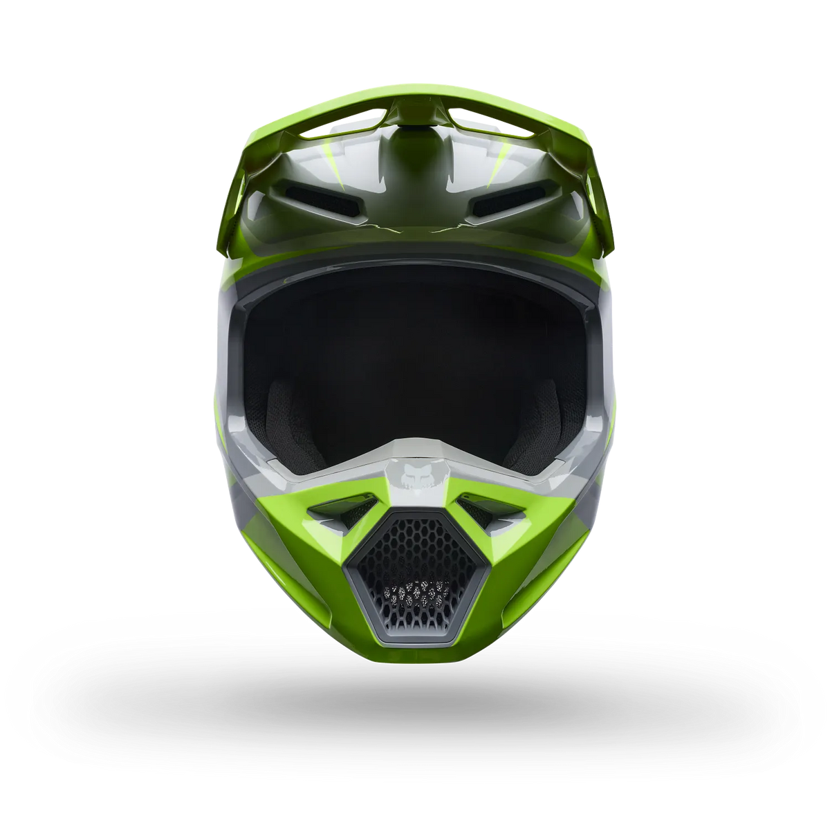 YOUTH V1 FRAME HELMET (GREY/YELLOW) | FOX RACING