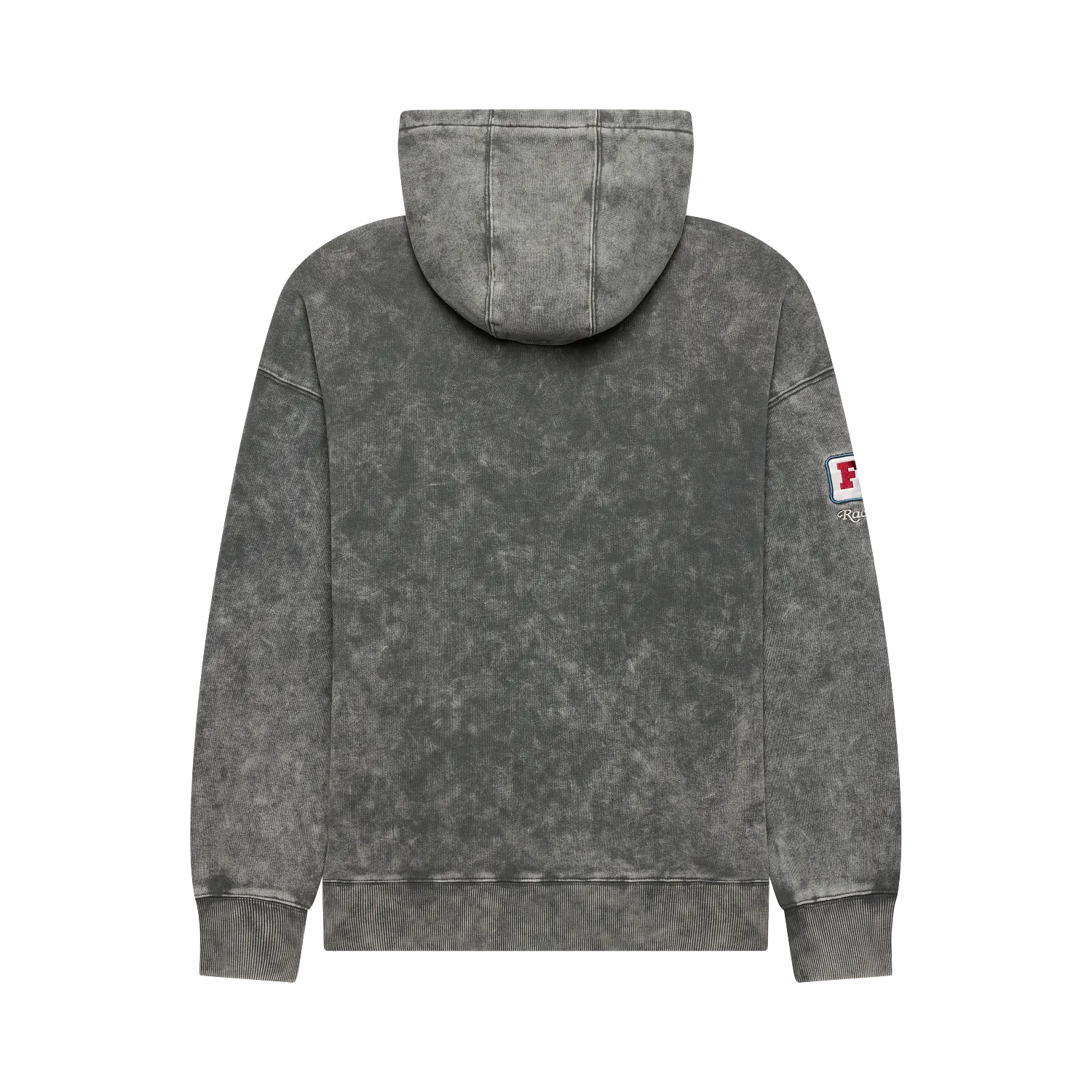MOTO-X HEAVYWEIGHT FLC PO (DRK SHADOW) | Fox Racing back view of hoodie in premium heavyweight fleece