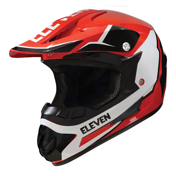 YOUTH ELEVEN RAID MX HELMET (Red/Black/White) | Gmax