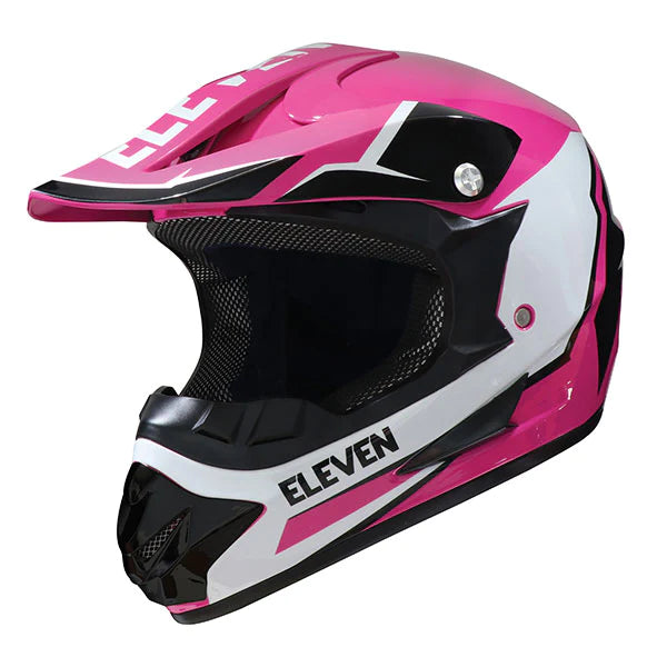 YOUTH ELEVEN RAID MX HELMET (Pink/Black/White) | Gmax