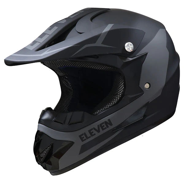 YOUTH ELEVEN RAID MX HELMET (Black/Grey) |Gmax