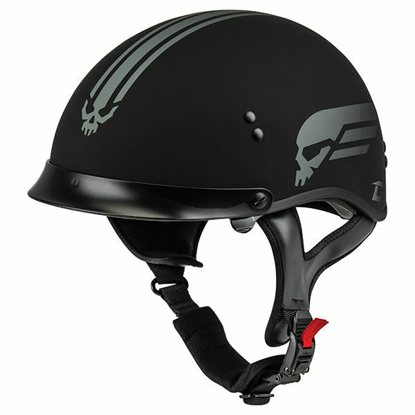 HH-65 FULL DRESSED HALF HELMET (Matte Silver) | Gmax