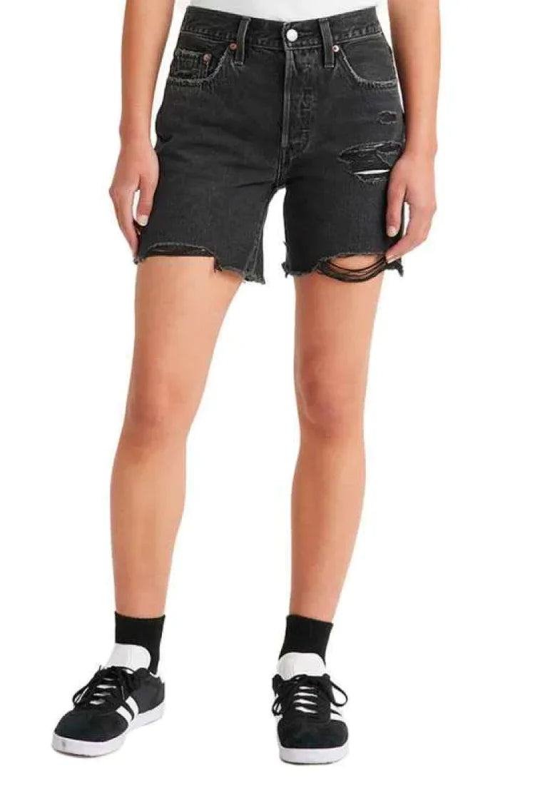 Levi's denim bermuda shorts womens shop