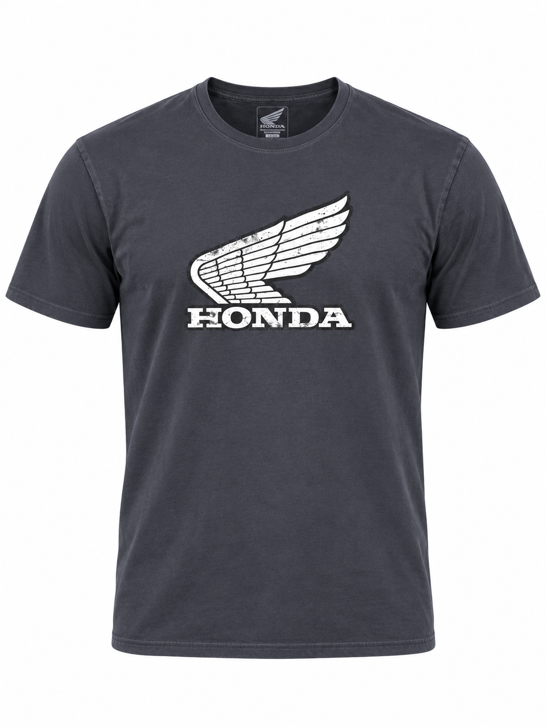 T-SHIRT WHITE WING (CHARCOAL) | HONDA