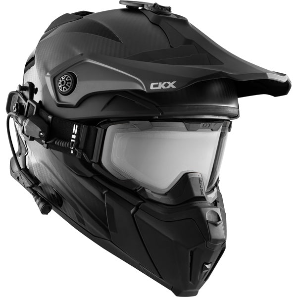 TITAN ELECTRIC DUAL LENSE HELMET (SOLID CARBON) | Kimpex